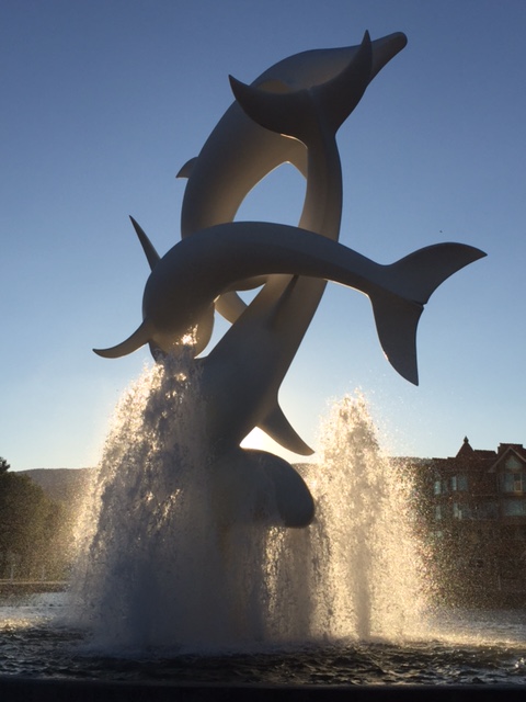 dolphin sculpture